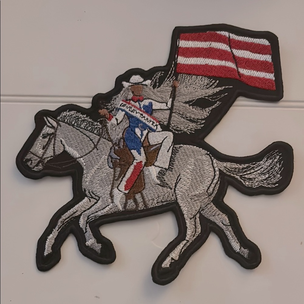 Cowboy COWGIRL Carter Like 🤠 6 x6 Horse Rider Embroidered Iron on Patch. 1 avai…